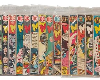 50
A Group Of Bronze Age DC Mister Miracle Comics
The full run comprising #1, #2, #3, #4, #5, #6, #7, #8, #9, #10, #11, #12, #13, #14, #15, #16, #17, #18, #19, #20, #21, #22, #23, #24, and #25

25 pieces
Estimate: $100 - $200