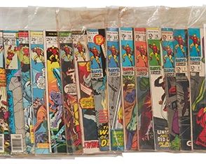 109
A Group Of Silver Bronze Age Marvel Iron Man Comics
Comprising #2, #79, #15, #22, #28, #35, #42, #51, #56, #67, #72, #74, #100, #101, #102, #111, #117, #128 (Genie in a bottle) #135, #138, #139, #158, Special #1, Special #2, Annual #3, Annual #4; Iron Man and Sub Mariner #1

28 pieces
Estimate: $300 - $500