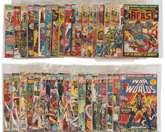 114
A Group Of Bronze Age Marvel Amazing Adventures Comics
The full run comprising issues Vol. 1: #1, #2, #3, #4, #5, #6, #7, #8, #9, #10, #11, #12, #13, #14, #15, #16, #17, #18(first Killraven), #19, #20, #21, #22, #23, #24, #25, #26, #27, #28, #29, #30, #31, #32, #33, #34, #35, #36, #37, #38, #39

39 pieces
Estimate: $300 - $500