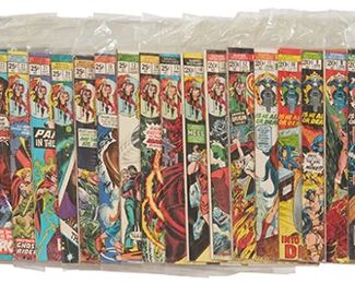 119
A Group Of Bronze Age Marvel Spotlight Comics
Comprising #1, #3, #4, #6, #7, #8, #9, #10, #11, #12, #13, #14, #15, #16, #17, #18, #19, #20, #21, #22, #23, #24, #25, #26, #27, #28, #29, #30, #31, #32 (first Spider-Woman appearance), and #33

31 pieces
Estimate: $200 - $400