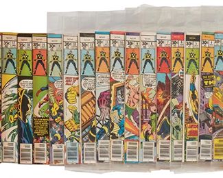 123
A Group Of Bronze Age Marvel Nova Comics
Comprising #1, #2, #3, #4, #5, #6, #7, #8, #9, #10, #11, #12, #13, #14, #15, #16, #17, #18, #19, #20, #21, #22, #23, and #25

24 pieces
Estimate: $100 - $200