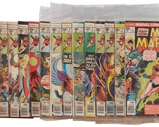 124
A Group Of Bronze Age Marvel Ms. Marvel Comics
Comprising #1, #2, #3, #4, #6, #7, #8, #9, #10, #12, #14, #15, #17, #20, and #21

15 pieces
Estimate: $100 - $200