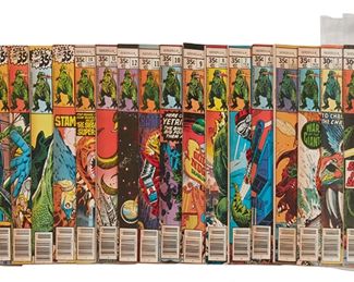128
A Group Of Bronze Age Marvel Godzilla Comics
The full run comprising #1, #2, #3, #4, #5, #6, #7, #8, #9, #10, #11, #12, #13, #14, #15, #16, #17, #18, #19, #20, #21, #22, #23, and #24

24 pieces
Estimate: $100 - $200