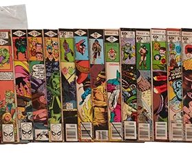 132
A Group Of Bronze Copper Age Marvel What If Comics
Comprising #3, #4, #5, #6, #7, #8, #9, #10 (first Jane Foster), #11, #13, #14, #15, #16, #18, #19, #20, #21, #22, #23, #25, #26, #27, #31, #34, #35, #36, #37, #39, #43, and #45

30 pieces
Estimate: $100 - $200