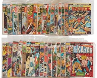 136
A Group Of Marvel Astonishing Tales Comics
Comprising issues Vol. 1 #1, #2, #3, #4, #5, #6, #7, #8, #9, #10, #11, #12, #13, #14, #15, #16, #17, #18, #19, #20, #21, #22, #23, #24, #25, #26, #27, #30, #32, #33, #35, #36

32 pieces
Estimate: $200 - $400