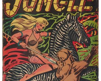 147
Terrors Of The Jungle #10 (Star Publications, 1954)
The Golden Age comic featuring cover art by LB Cole
Estimate: $200 - $300