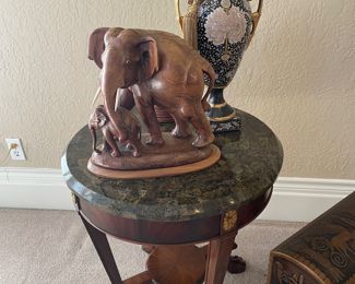 Maitland smith marble top end table