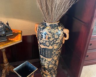 Large Asian floor vase