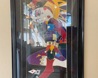 Signed art harlequin jester by Martiros Manoukian signed and numbered 