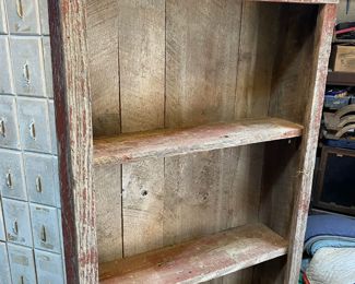 Primitive shelf from old barn wood