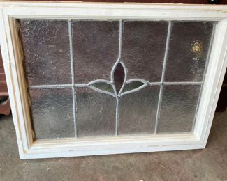 Leaded stained glass window