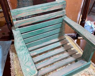 childs swing 1 green