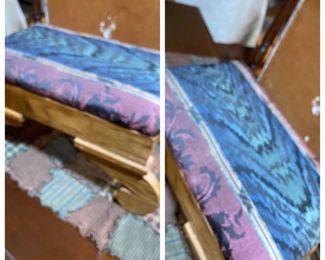 Empire mahogany footstool 