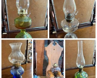 oil lamps with color group