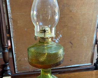 Nice colored oil lamp