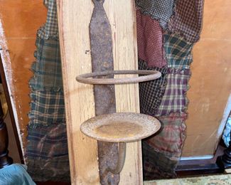 wooden oil lamp holder