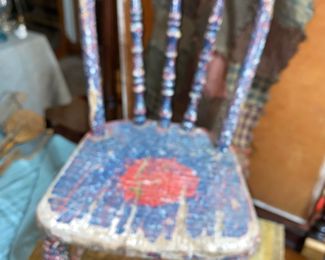 Folk Art  Child's Chair