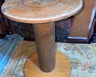 wooden spool