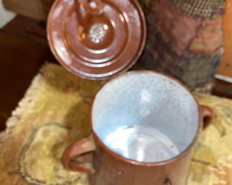 primitive pot with lid