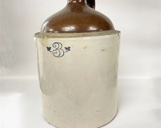 Lot 080   1 Bid(s)
No. 3, Stoneware Antique Whiskey Jug