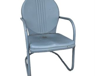 Lot 153   7 Bid(s)
1940s Cantilever Metal Patio Arm Chair