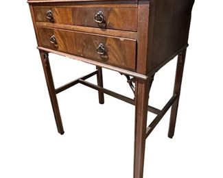 Lot 999   1 Bid(s)
Eighteenth Century Style Mahogany Accent Table with Two Drawers
