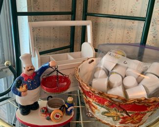  kitchen decor, K-cups, silverware caddy