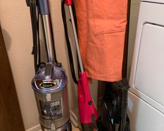 Shark vac, stick vac, and backpack vac