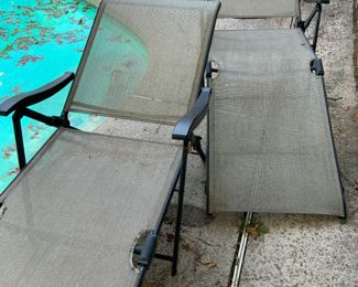 2 lounge chairs