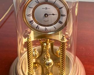 Howard Miller Dual Chime Quartz Glass Globe Desk Clock