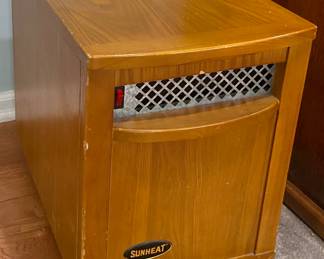 Mid-Century Sunheat Wooden Space Heater