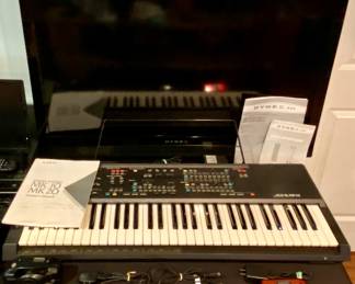 Kawai Keyboard • Dynex  LCD HDTV • Canon Sure Shot 35mm Camera • 2 LG Flip Phones w/ Chargers • LivelyJitterbug Flip2 w/ Case and Docking Stations