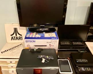 Samsung Smart TV • BRAND NEW Epson Ecopack et-2720 Printer • Insignia LED Smart TV • HP Envy 5052 Wireless Inkjet Printer • Toshiba DVD/VCR Combo • Pandigital Tablet w/ Charger