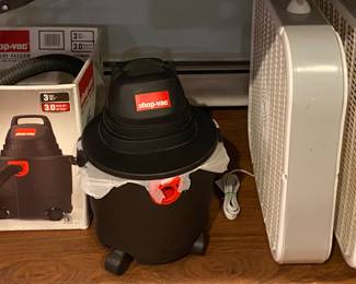 Small Shop Vac and a couple more box fans
