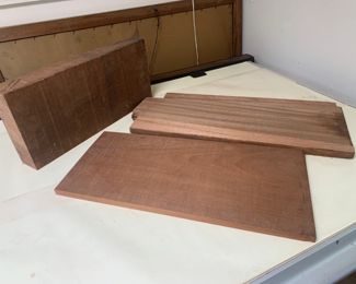 Two Mahogany Boards & One Philippine Mahogany Slab