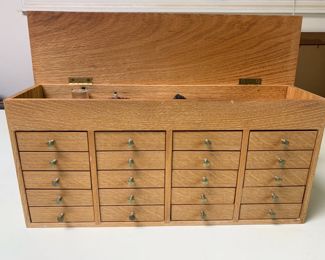 20 Drawer Hobby Wood Chest