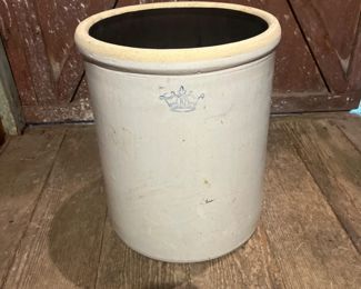 Vintage Robinson-Ransbottom Pottery 10 Gal Crock