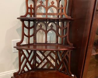 Vintage Wood Corner Shelf