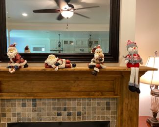 Cute Santa Claus Stocking Hanger Set of 3