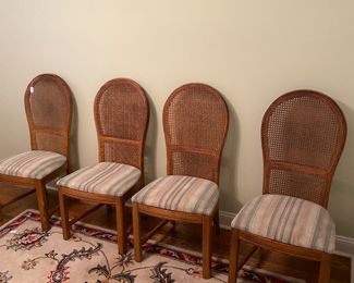 Lexington Cane Back Dining Chairs