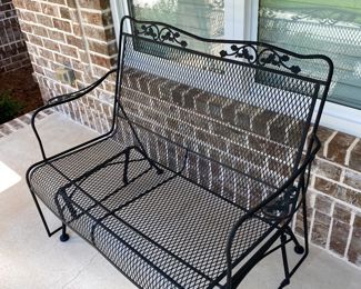 Wrought Iron Glider {46 1/2"W)