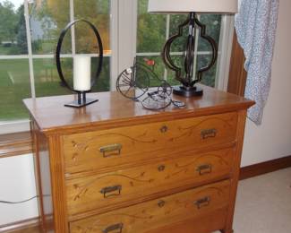 Antique dresser w/spoon carving