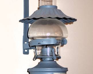 Pair of vintage oil lamp sconces