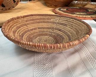 Coiled basket/bowl from the Congo, mid-century 8"W