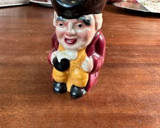 Shorter (England) toby jug with red jacket 3"H
