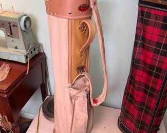 Vintage Masters canvas golf bag, does have some spotting, good for a beginner