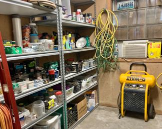 2 air compressors, lots of tool shed miscellaneous 