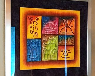 Leather Patchwork Painting 