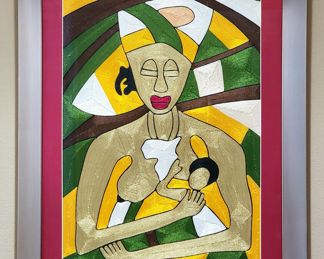 Original Handwoven Wall Art - Mother & Child