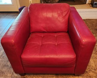 Natuzzi Italian Leather Chair 